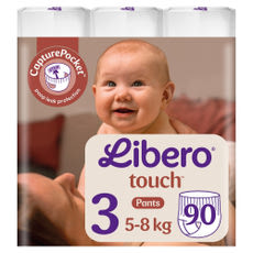 Libero Touch bugyipelenka 3-as méret, 5-8 kg - 90 db kisképe