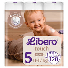 Libero Touch nadrágpelenka 5-ös méret, 11-17 kg - 120 db kisképe