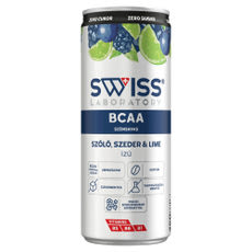 Swiss Laboratory BCAA szőlő, szeder és lime ízű szénsavas ital - 250 ml kisképe