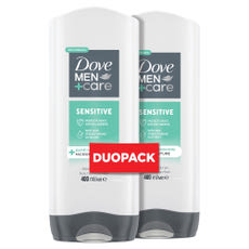 Dove Men+Care Sensitive tusfürdő duopack 2x400 ml - 800 ml kisképe