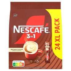 Nescafé  3in1 kávéspecialitás barna cukorral - 24 db kisképe