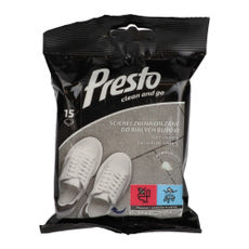 Presto nedves cipőtörlő fehér 15 db-os - 1 db kisképe