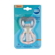 Canpol Babies hűthető rágóka csörgő /rózsaszín - 1 db kisképe