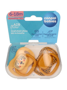 Canpol BabiesBoo szimmetrikus játszócumi 6-18 hónapos korig /narancssárga - 1 db kisképe