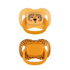 Canpol BabiesBoo szimmetrikus játszócumi 18 hónapos kortól /narancssárga - 1 db kisképe