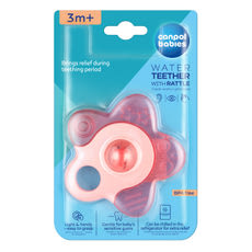 Canpol babies vízzel töltött csillag csörgő rágókával /pink - 1 db kisképe
