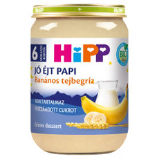 Hipp tejbegríz banános 6 hónapos kortól - 190 g kisképe