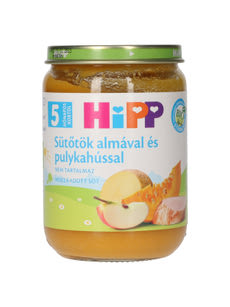 Hipp Bébiétel Sütotök Pulykahús Ízesítéssel 5 Hónapos Kortól - 190 g kisképe