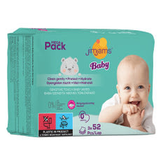 JimJams Baby nedves popsitörlőkendő multipack 3x52 db - 156 db kisképe