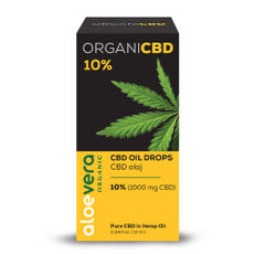 Aloe Vera OrganiCBD CBD olaj 10% (1000mg) - 10 ml kisképe