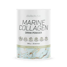 BioTechUSA Marine Collagen italpor citromos zöld tea ízben - 240 g kisképe