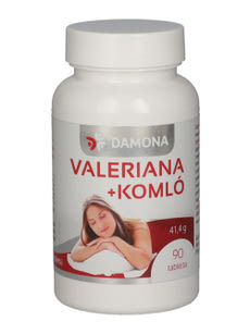 Damona Valeriana+komló tabletta - 90 db kisképe