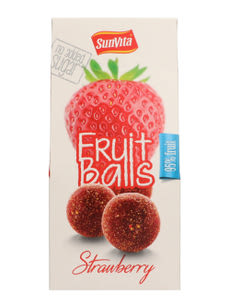 Sunvita epres gyümölcsgolyó eperpor borításban - 1 db kisképe