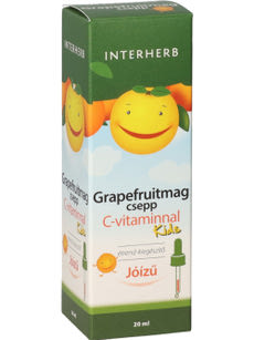 Interherb Vital Grapefruitmag Kids C-Vitaminnal csepp - 20 ml kisképe