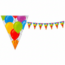 Funny műanyag zászló lufi mintával 360 cm - 1 db kisképe