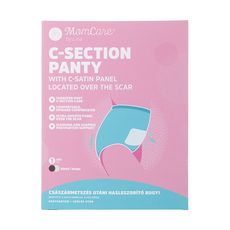 MomCare császármetszés utáni hasleszorító bugyi 2XL méret /fekete - 1 db kisképe