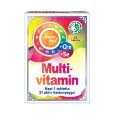 Dr. Chen Patika Multi-Max Vitamin + Q10 + Szelén tabletta - 40 db kisképe