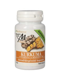 Dr.M Prémium Kurkuma + C-vitamin Bioperine kapszula - 80 db kisképe