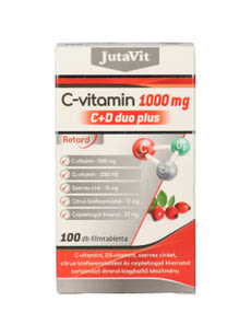 JutaVit C-Vitamin 1000 mg C+D duo plus retard tabletta - 100 db kisképe