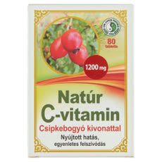 Dr. Chen Patika 1200mg Natúr C-Vitamin tabletta Csipkebogyóval - 80 g kisképe