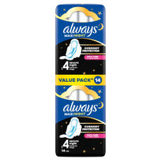 Always Maxi Secure Night éjszakai egészségügyi betét, 4-es méret - 14 db kisképe