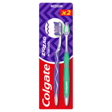 Colgate Zig Zag Plus Duo közepes fogkefe - 2 db kisképe