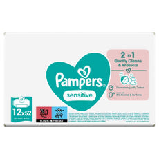 Pampers Sensitive törlőkendő (12*52 db) - 624 db kisképe