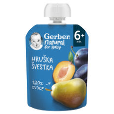 Gerber körte-szilva gyümölcspüré 6 hónapos kortól - 90 g kisképe