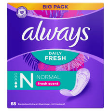 Always Dailies Fresh & Protect Normal tisztasági betét - 58 db kisképe