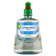 Air Wick Active Fresh Linen & White Orchid automata légfrissítő utántöltő - 228 ml kisképe