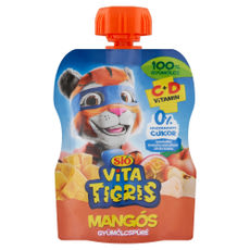 SIÓ Vitatigris gyümölcs püré mangó ízű 100% - 90g kisképe