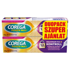 Corega Max Kontroll műfogsorrögzítő duopack 2x40 g - 80 g kisképe