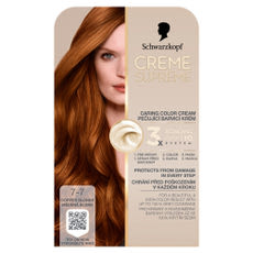 Schwarzkopf Creme Supreme tartós hajfesték 7-7 rezes szőke - 1 db kisképe