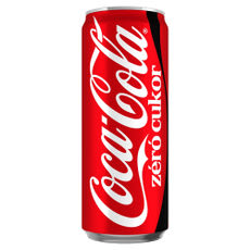 Coca-Cola Zero colaízű energiamentes szénsavas üdítőital édesítőszerekkel - 330 ml kisképe