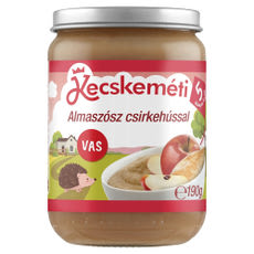 Kecskeméti bébiétel almapürével és csirkehússal 5 hónapos kortól - 190 g kisképe