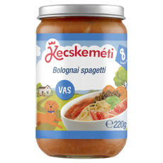Kecskeméti bébiétel bolognai spagetti ízesítéssel 8 hónapos kortól - 220 g kisképe
