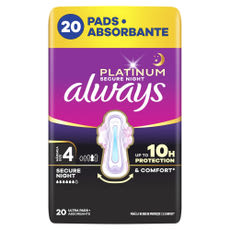 Always Platinum Secure Night egészségügyi betét - 20 db kisképe
