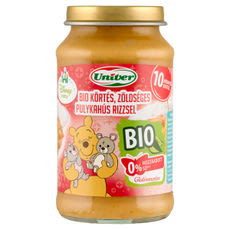 Univer Bébiétel Körtés Zöldséges Pulyka Rizs Ízesítéssel 10 Hónapos Kortól - 220 g kisképe