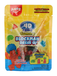 Amos 4D gumicukor - 85 g kisképe