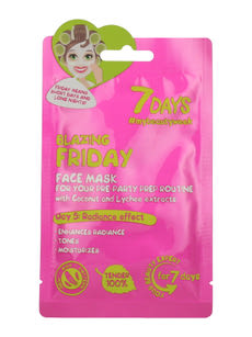 7Days Lángoló Péntek arcmaszk kókuszvízzel és licsivel - 28 g kisképe