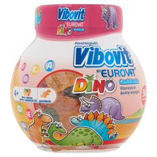 Vibovit BY EUROVIT Dino Gyümölcsös Ízű Gumivitamin - 50 db kisképe