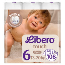 Libero Touch nadrágpelenka, méret: 6, 13-20 kg - 108 db kisképe