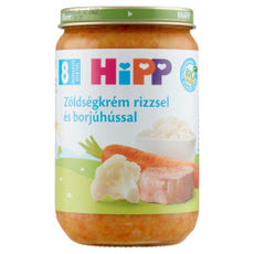 Hipp bébiétel zöldséges rizs borjúhússal 8 hónapos kortól - 220 g kisképe