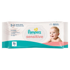 Pampers Sensitive nedves törlőkendő - 52 db kisképe
