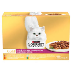 Purina Gourmet Gold Duó Élmény állateledel macskáknak 12 x 85 g - 1020 g kisképe