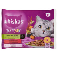 Whiskas Tasty Mix teljes értékű állateledel felnőtt macskáknak 4 x 85 g - 340 g kisképe