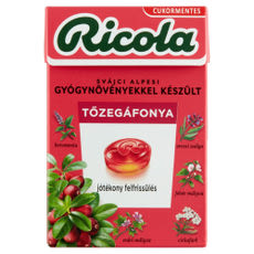 Ricola Áfonya cukormentes gyógynövény cukorka - 40 g kisképe