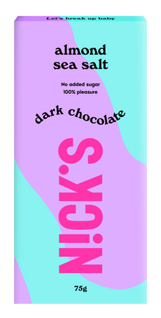 Nick's Vegan tengeri sós étcsokoládé mandulával - 75 g kisképe