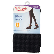 Bellinda Winter mintás harisnyanadrág 100 den M-es méret /fekete - 1 db kisképe