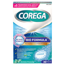 Corega Tabs Bio Formula műfogsortisztító tabletta - 30 db kisképe